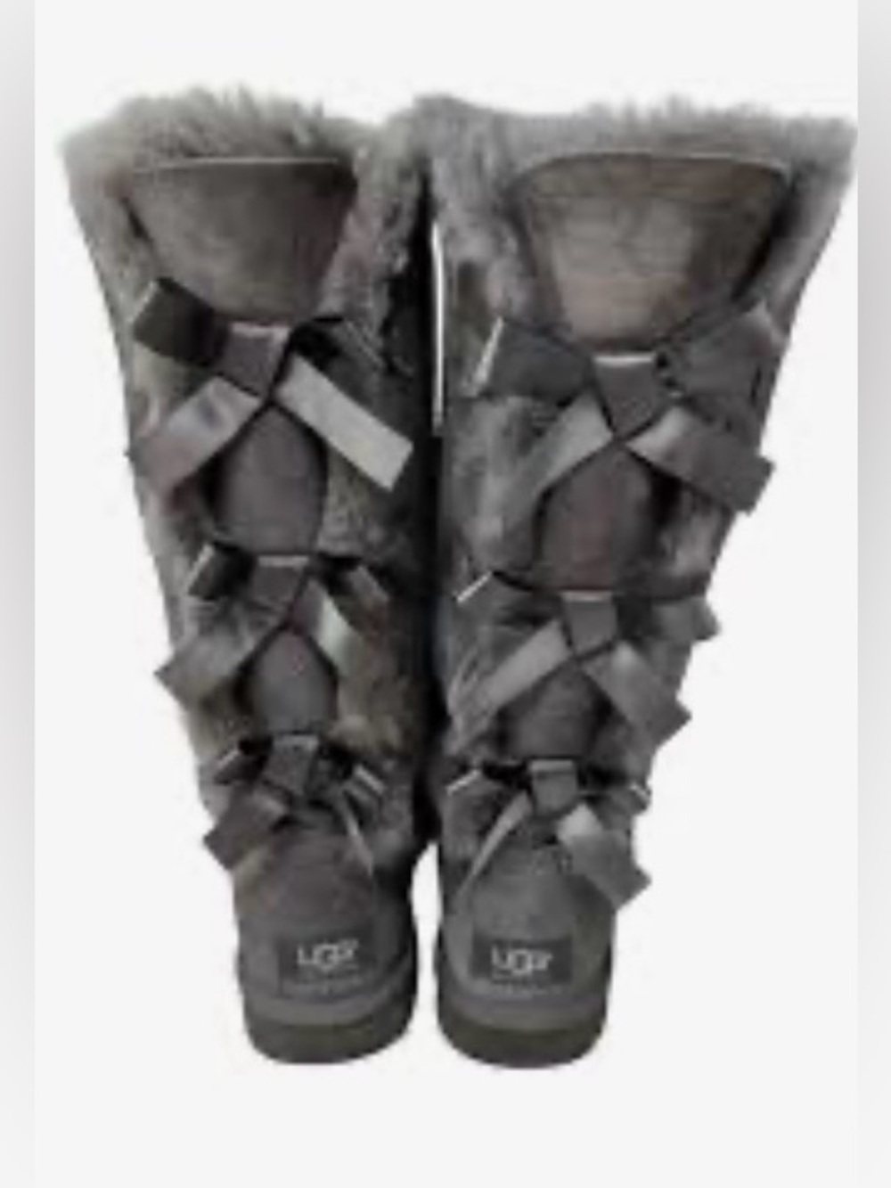 UGG Women's Bailey Bow II Tall Bailey Bow Triplet sheepskin boots